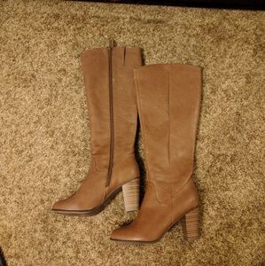 Cognac Tall Boots